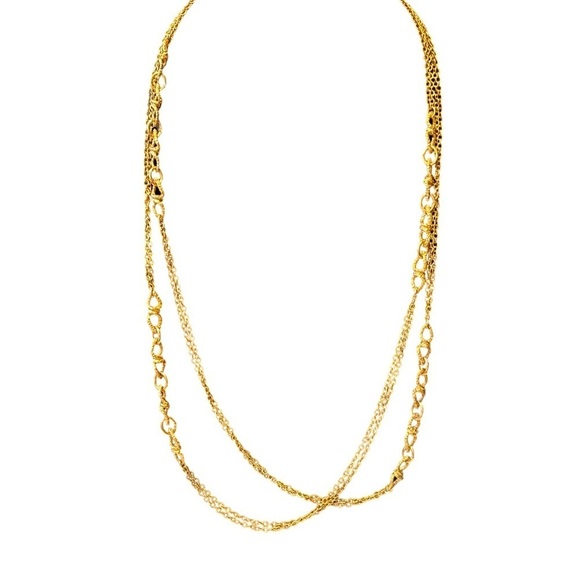 Trifari vintage gold tone super long necklace - Picture 1 of 7